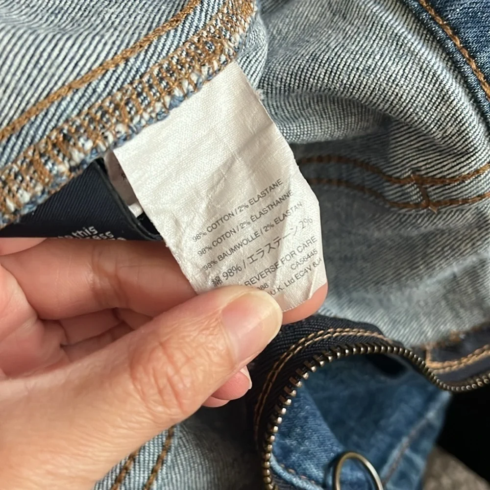 “J.Crew: A-Line Jean Skirt size 0”